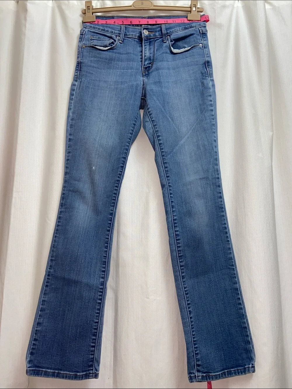 Levi's 505 Straight Leg Classic Blue Jeans w/Stretch